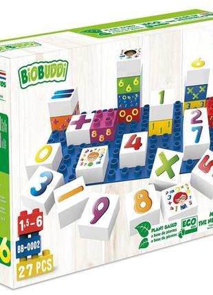 Конструктор вивчаємо цифри biobuddi learning numbers building set2 фото