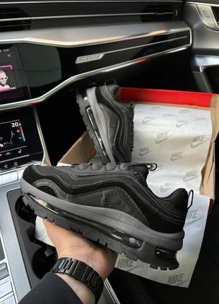 Мужские кроссовки nike air max 97 futura black gray4 фото