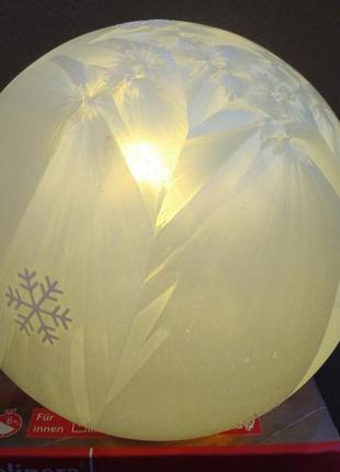 Скляний різдвяний світлодіодний куля melinera5 фото