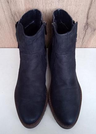 Немецкие натуральные ботинки, деми сапоги, женские ботинки черные, весна, р. 374 фото