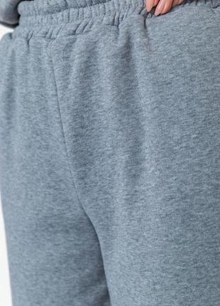 Спорт штани жіночі на флісі, колір сірий, 214r1074 фото