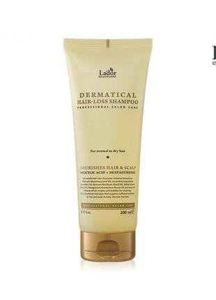 Шампунь против выпадения волос dermatical hair-loss shampoo lador 200 мл1 фото