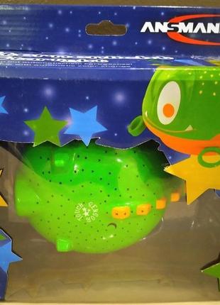 Іграшка-нічник-проектор ansmann жабка прибулець сонечко3 фото