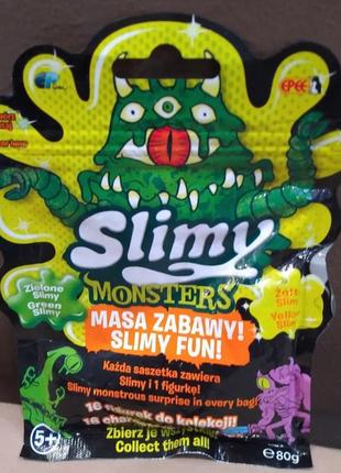 Игровой набор слайм с фигуркой монстра slimy monsters4 фото