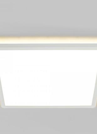 Світлодіодний світильник з декоративною підсвіткою квадратний videx vl-dl3s-244w 24w 4000k білий1 фото