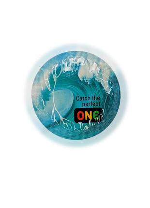 Презерватив one catch the perfect color sensations блакитний 1 шт