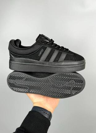 Adidas campus bad bunny black1 фото