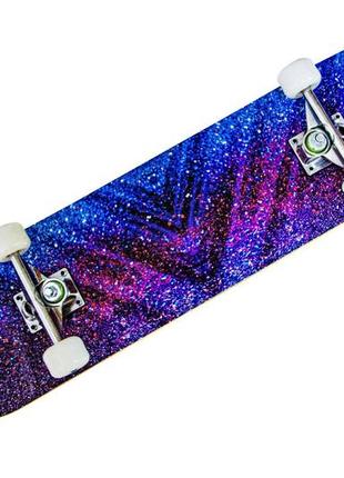 Скейтборд деревяний "purple space" original