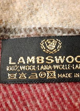 Lambswool шарф италия 100%  шерсть унисекс3 фото
