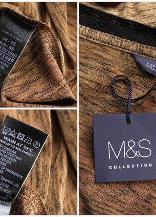 Новый джемпер бронзовый меланж  "marks & spencer", uk18/eur46.6 фото