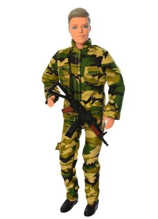 Лялька кен у військовій формі defa на шарнірах2 фото