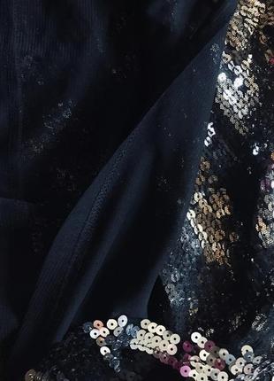 Нарядное праздничное вечернее платье в паетках