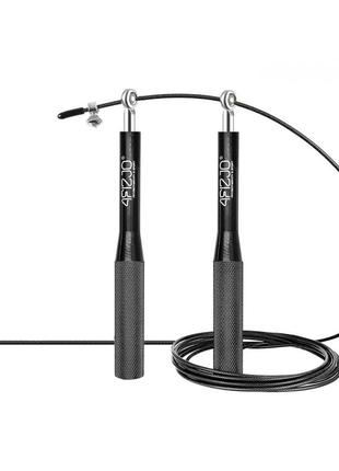 Скакалка скоростная для кросфита 4fizjo speed rope 4fj1158 black