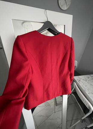 Пиджак красный2 фото