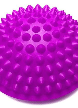 Півсфера масажна кіндербол easyfit 15 см жорстка фіолетова1 фото