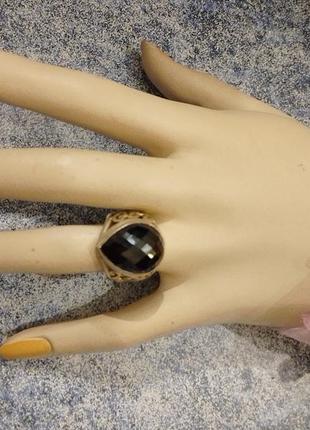 Яркая кольца, кольцо с ониксом, 925