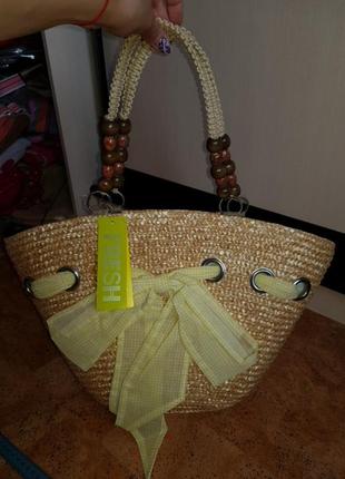 Сумка соломка летняя