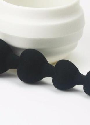 Анальная удлиненная пробка сердечки