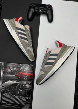 Чоловічі кросівки adidas originals zx 500 commonwealht gray1 фото