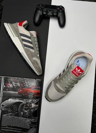 Мужские кроссовки adidas originals zx 500 commonwealht gray2 фото