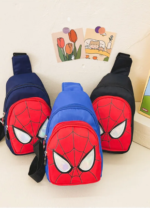 Сумка через плече крос боді рюкзак спайдермен людина-павук
