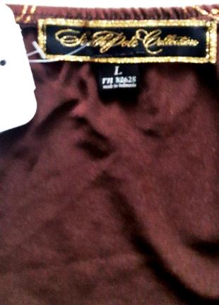❤ нарядная новая туника топ шоколадного цвета с золотом 🔥7 фото