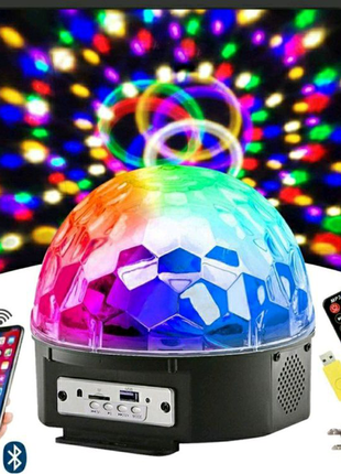 Диско-шар mp3 led crystall magic ball, з блутусом