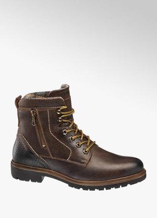 Шкіряні черевики logo-print mesh-panel sneakers Braun