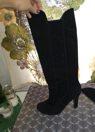 Чоботи замшеві