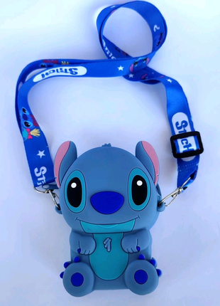 Маленька силіконова сумочка стіч (stitch)1 фото