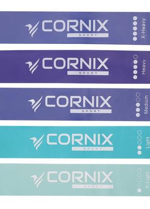 Резинки для фитнеса cornix mini power band набор 5 шт 1-20 кг xr-00475 фото