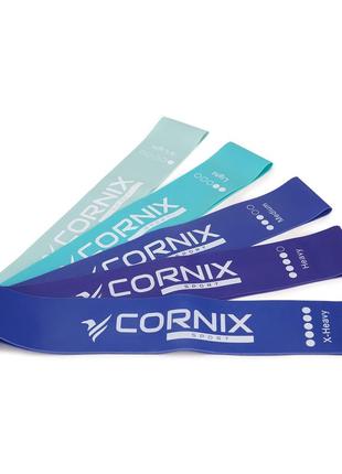 Резинки для фитнеса cornix mini power band набор 5 шт 1-20 кг xr-00472 фото