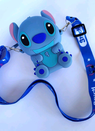 Маленька силіконова сумочка стіч (stitch)3 фото