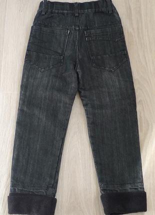 Теплі зимові джинси на флісі на 5 років. р. 110