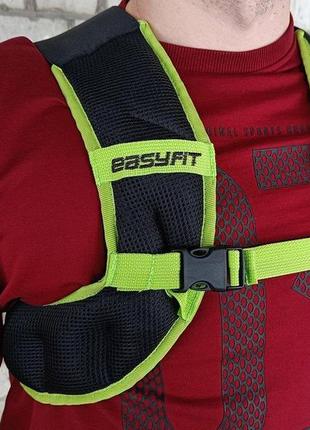 Жилет-обтяжувач easyfit jetpack 5 кг з металевими кульками3 фото