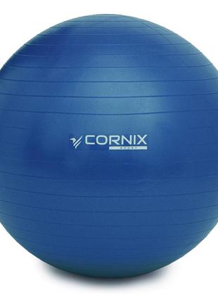 Мяч для фитнеса (фитбол) cornix 55 см anti-burst xr-0015 blue6 фото