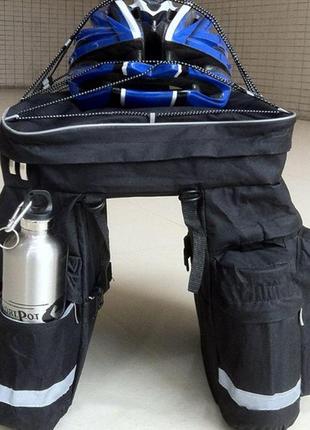 Велобаул на багажник, велоcумка штаны походная8 фото