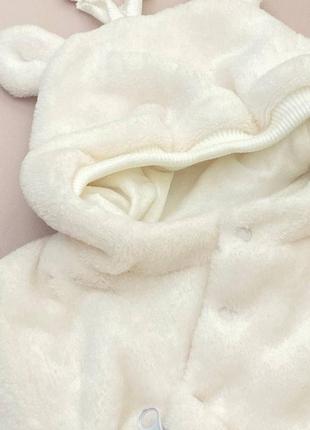 Человечек комбинезон теплый для новорожденного (ткань велсофт махра)2 фото