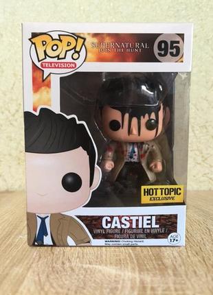 Фігурка funko pop кастіель - castiel №95 hot topic exlusive 10 см фанко поп надприродне super