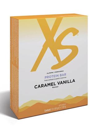 Xs™ протеиновый батончик, карамельно-ванильный вкус (12 батончиков x 60 г e / 720 г)