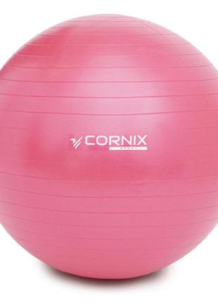 Мяч для фитнеса (фитбол) cornix 65 см anti-burst xr-0023 pink2 фото