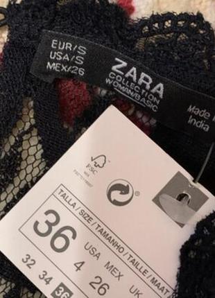 Мереживна блуза zara6 фото