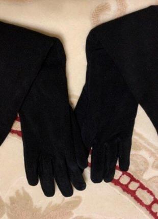Класні замшеві утеплені рукавиці6 фото