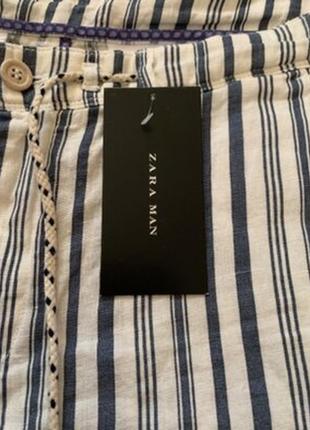 Лляні шорти zara man7 фото