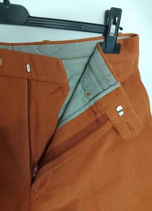 Штани брюки теракотового кольору, прямого крою2 фото