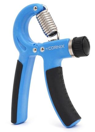 Эспандер кистевой cornix 5-60 кг с регулируемой нагрузкой xr-0141 blue/black