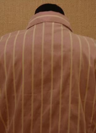 Летняя кофточка рубашка в полоску с коротким рукавом большого размера 20(4xl)3 фото