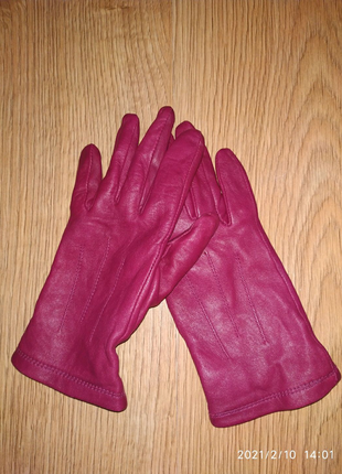 M&s шкіряні рукавички розмір m.1 фото