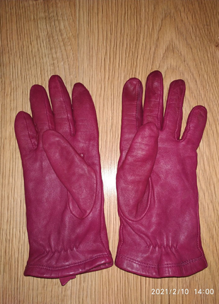 M&s шкіряні рукавички розмір m.5 фото