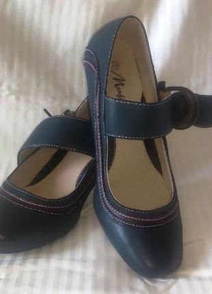 Жіночі літні туфлі, з застібкою, 38 розмір5 фото